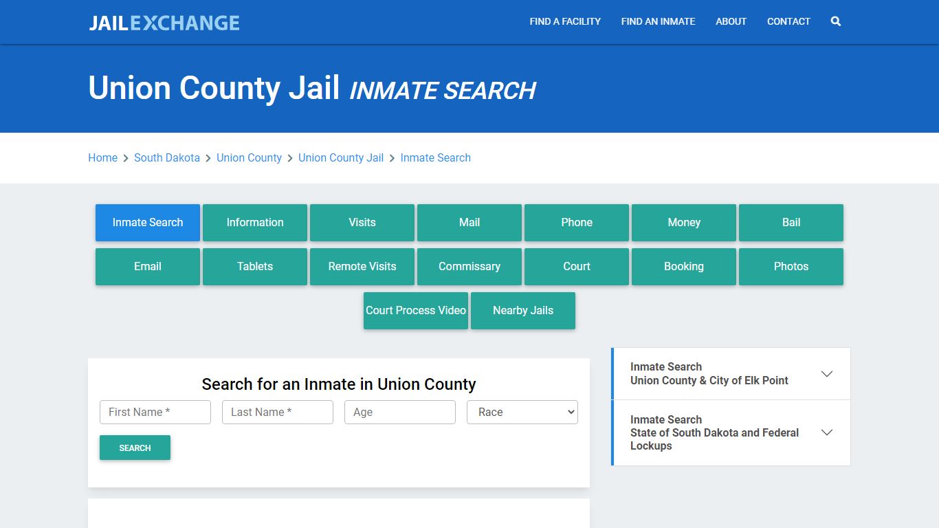 Union County Jail, SD Inmate Search: Roster & Mugshots